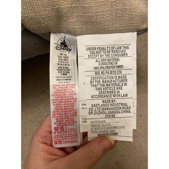 Disney Parks Homestead Cinderella Castle "Home" Throw Pillow NEW - Picture 4 of 5